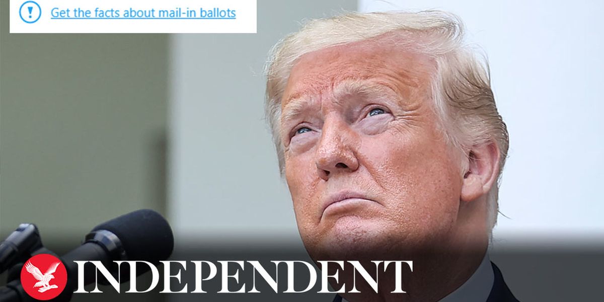 Twitter puts fact-check warning on Trump tweets | indy100