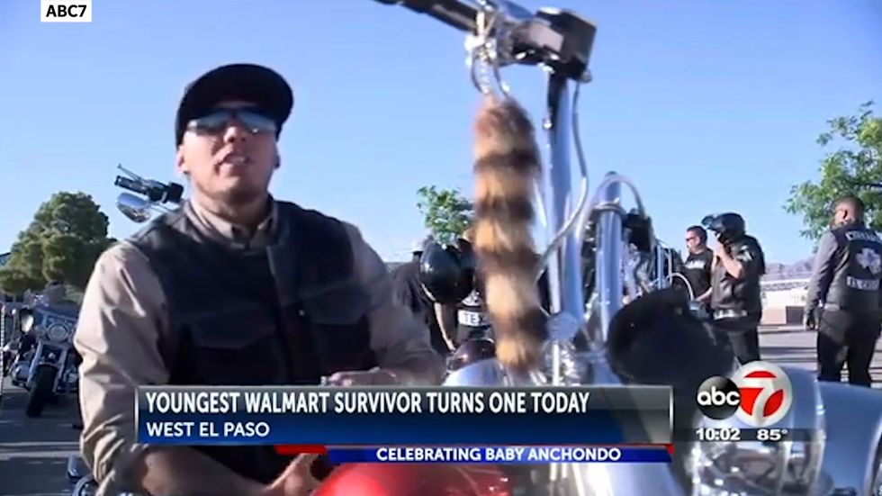Child who lost both parents in Wal-Mart shooting celebrates first birthday with parade