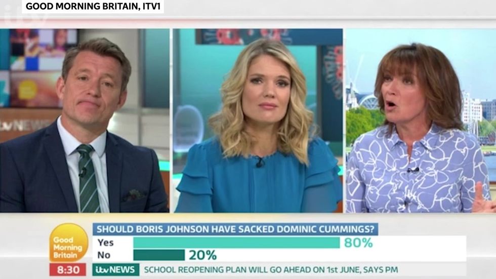 Lorraine Kelly rages at Dominic Cummings' 'breathtaking arrogance' in blistering rant