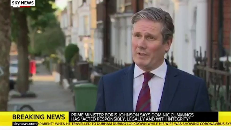 Keir Starmer tells Sky News he would have sacked Dominic Cummings