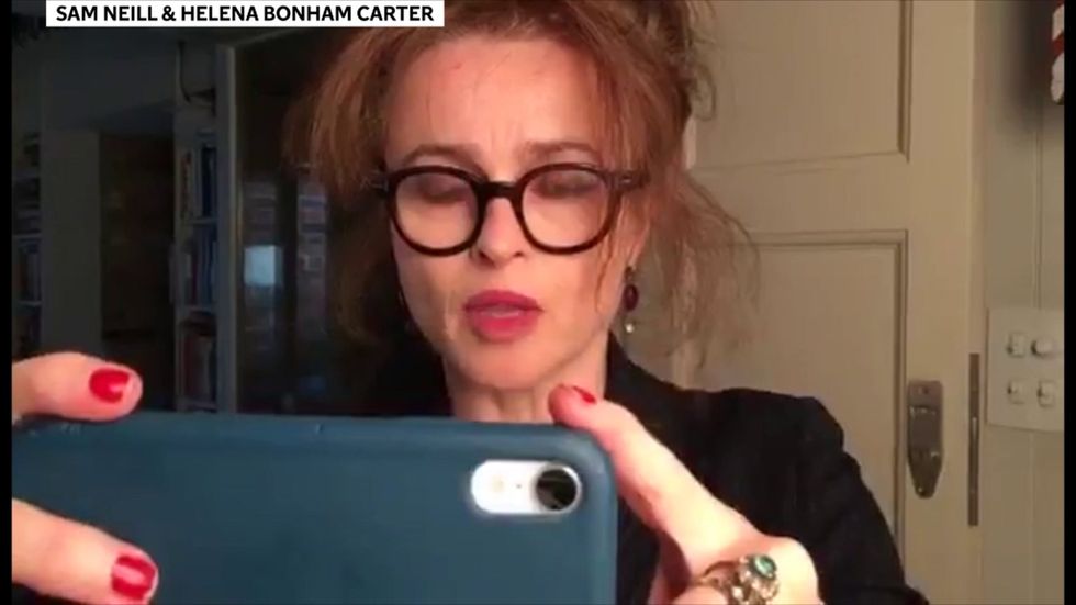 Sam Neill and Helena Bonham Carter star in lockdown short Das Phone Hell