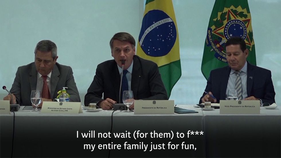 Jair Bolsonaro delivers foul-mouthed rant at frustration over security forces