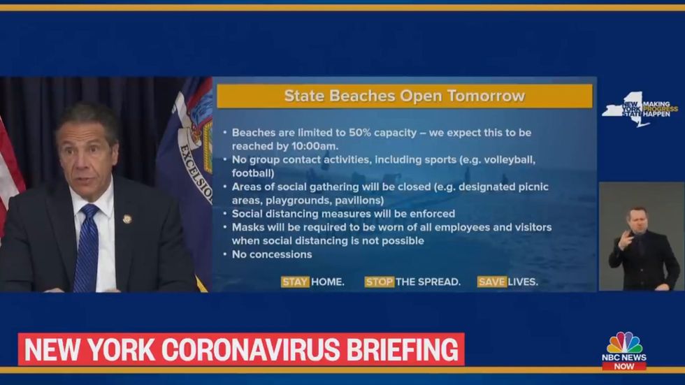 Memorial Day: New York governor warns beaches will be at full 50 per cent capacity by 10am
