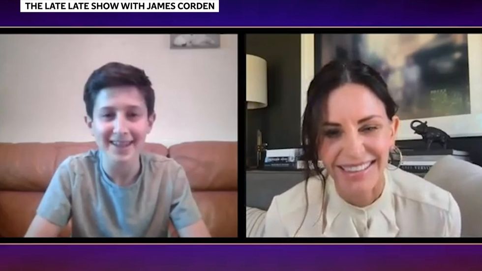Courtney Cox surprises boy with video message at virtual bar mitzvah