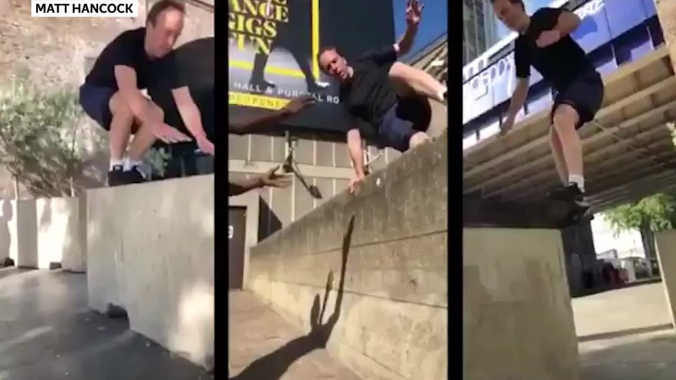 Video resurfaces of Matt Hancock practicing parkour