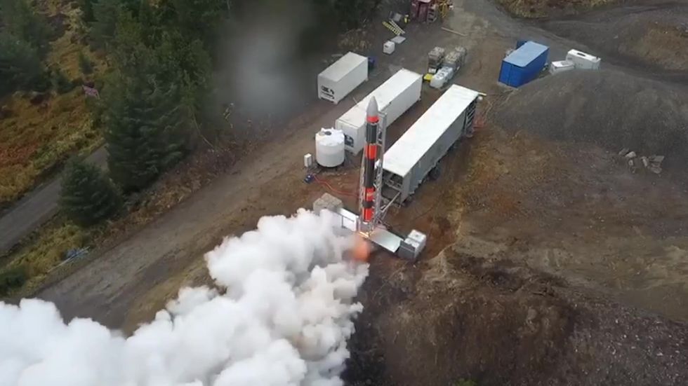 Rocket test in Scottish Highlands hailed as milestone in UK’s ‘new space revolution’