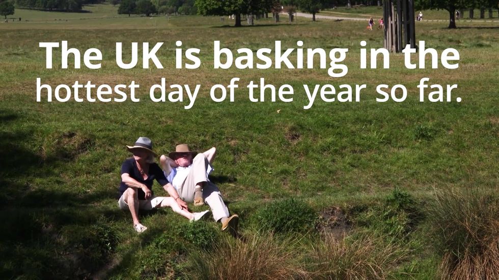 UK basks in hottest day of the year so far