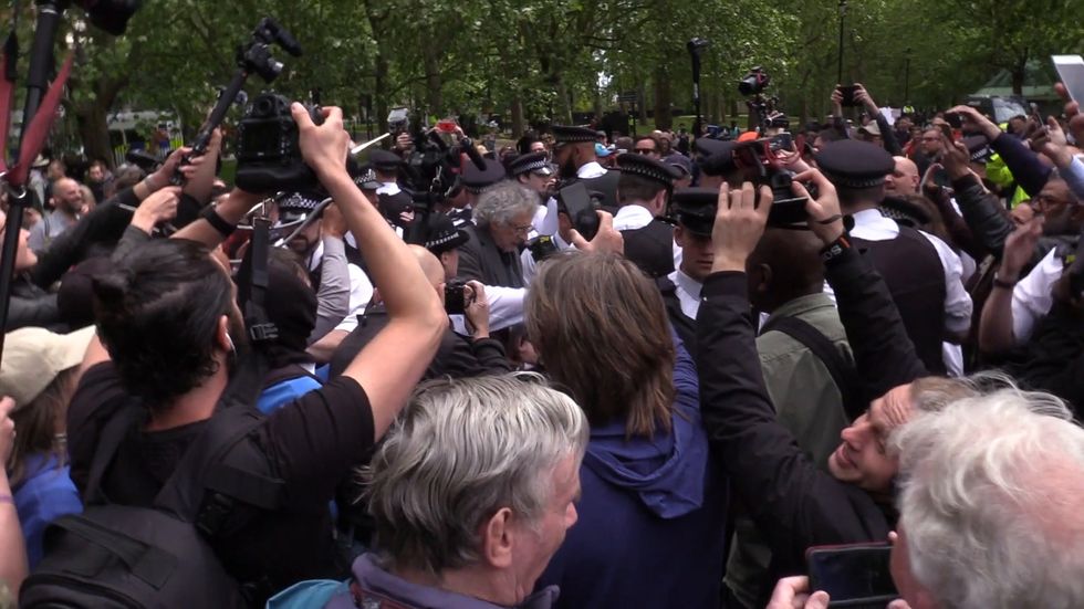 Jeremy Corbyn's brother arrested at anti-lockdown protest