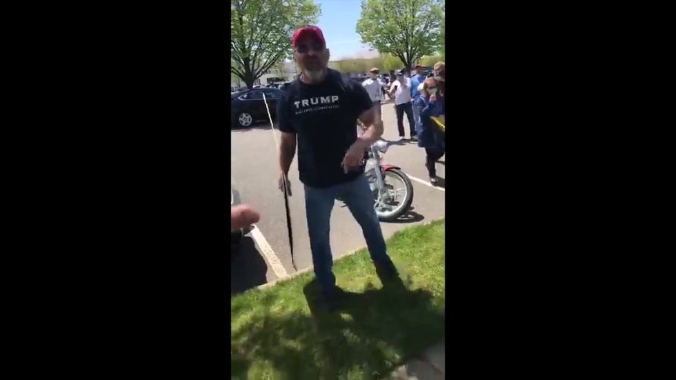 Reporter abused by anti-lockdown protesters in Long Island