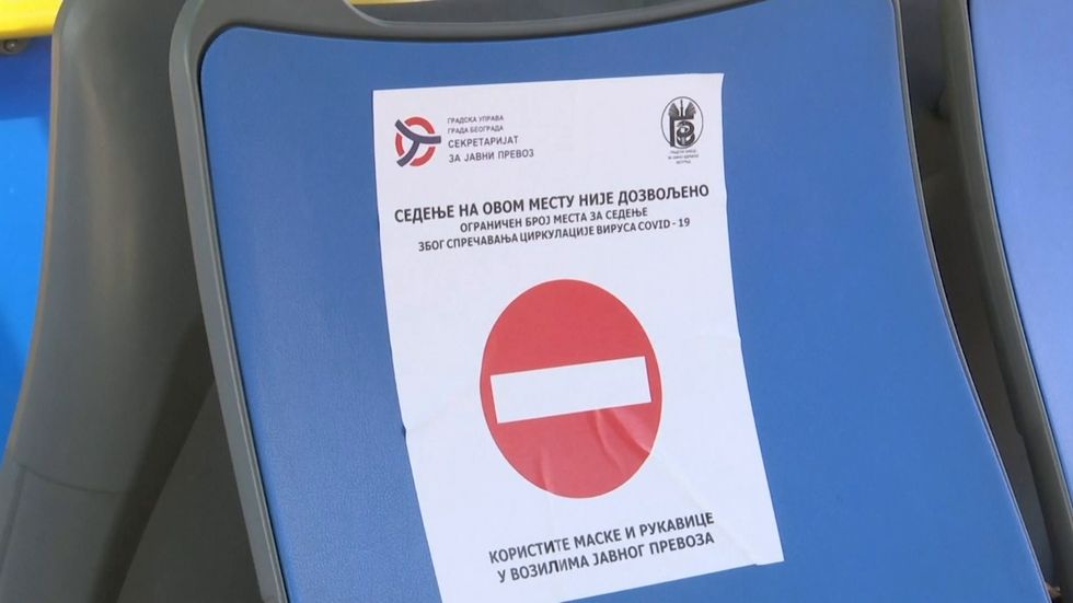 Buses quiet as public transport begins to run again while Belgrade lockdown eased