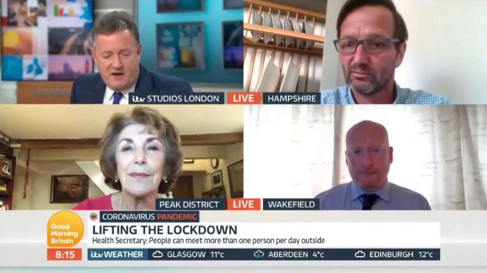 Edwina Currie struggles to explain the government's guidelines on Good Morning Britain