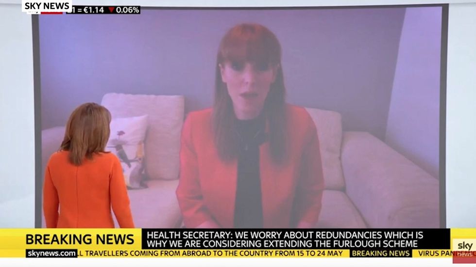 'Cheap shot!' Kay Burley hits back after Angela Rayner accuses her of defending government in tense exchange