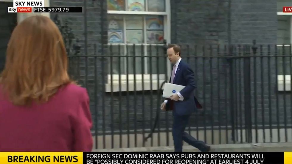 Nicola Sturgeon appears annoyed after Kay Burley cuts to Matt Hancock during interview