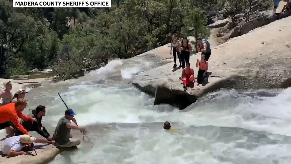 California hiker saved from whirlpool