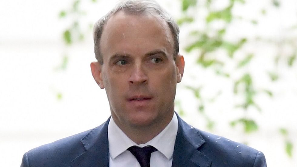 Dominic Raab says people can meet up with their parents in a park