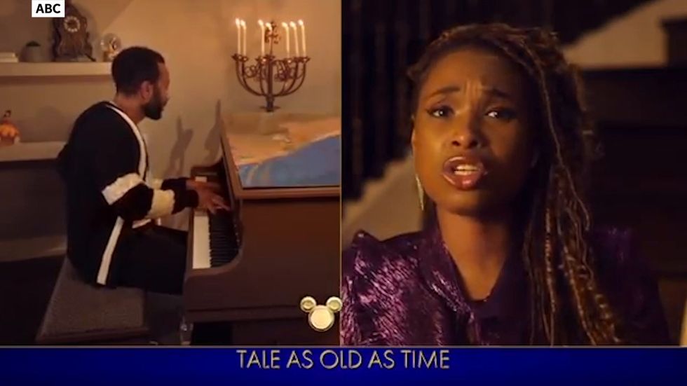 John Legend and Jennifer Hudson on Disney Family Singalong