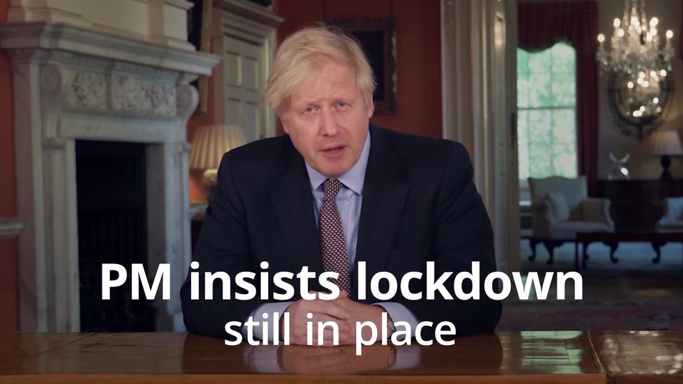 Boris Johnson insists lockdown is still in place, but grants extra freedoms