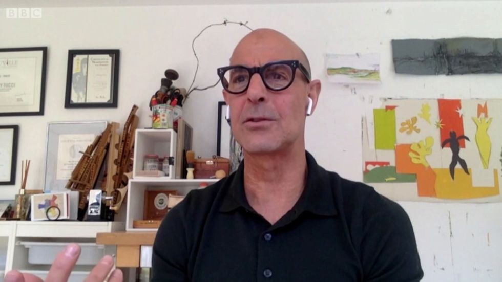 Stanley Tucci on his son's posh mannerisms