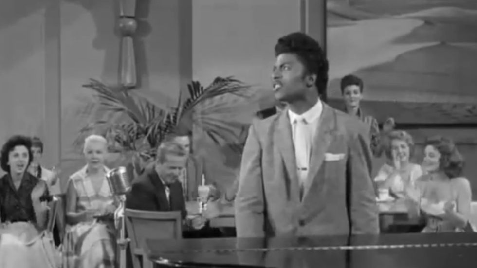 Little Richard performs 'Tutti Frutti' in 1956 movie Don't Knock The Rock