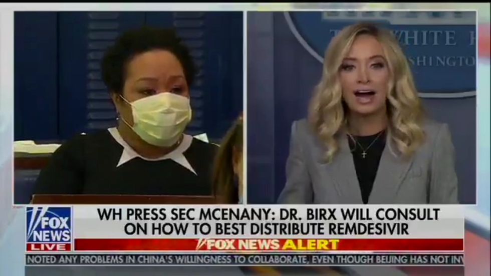 Trump's press secretary asked if she still thinks he's racist