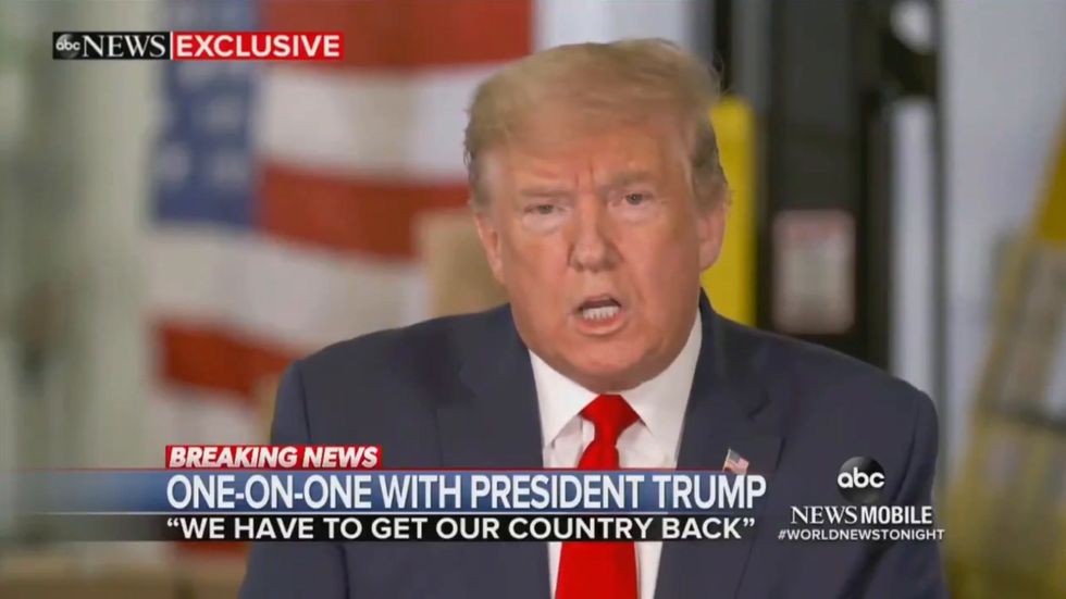 Trump says he has a 'lot of things going on' when asked about the lack of medical supplies in the US