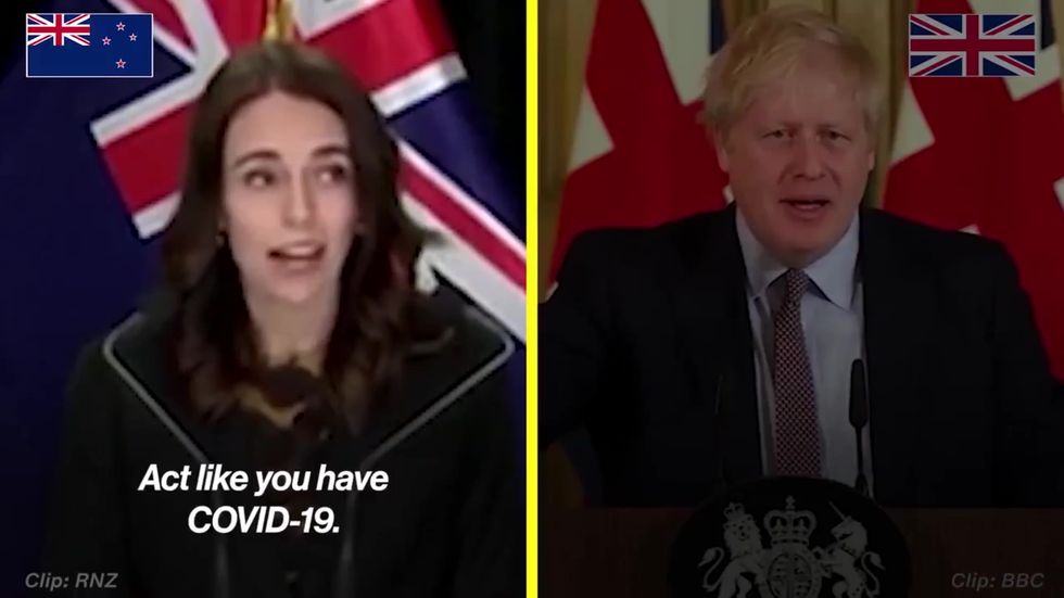 Momentum share video comparing New Zealand's coronavirus response with the UK's