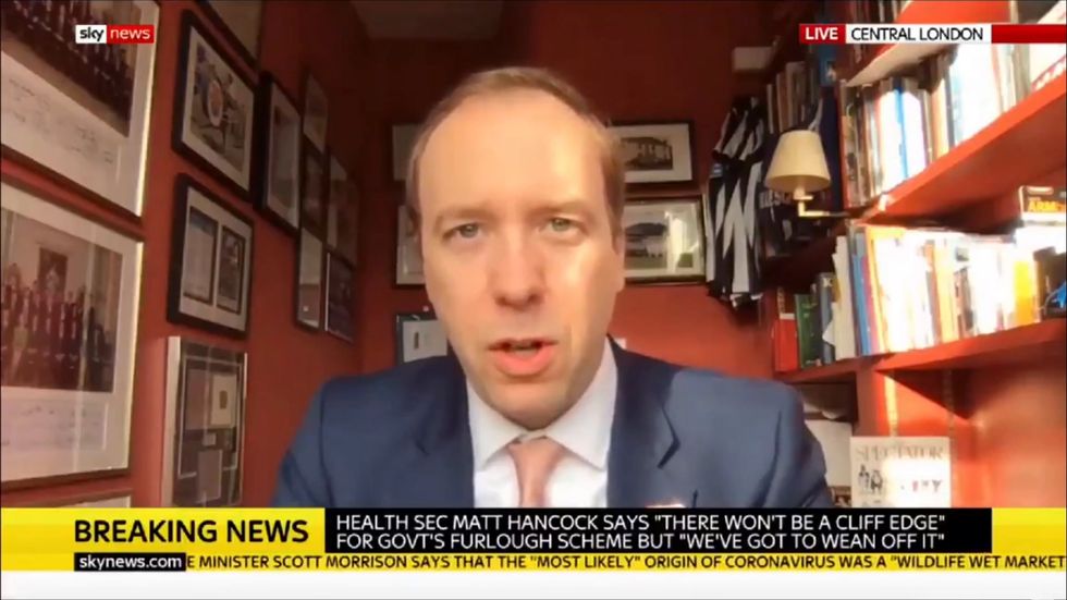 Matt Hancock says we should just get on with Brexit during coronavirus lockdown