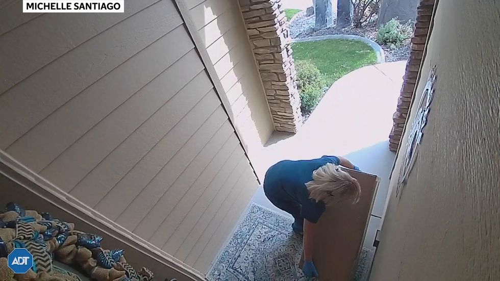 Two women dressed as nurses steal packages off porches during coronavirus lockdown