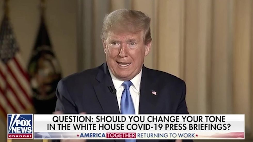 Trump complains about 'hostile press' during Q&A