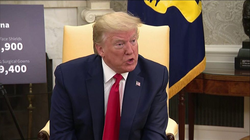 Trump claims WHO are 'pipe organ for China'