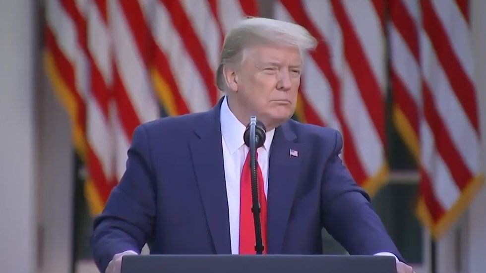 Donald Trump says accusation he would try to move the general election is 'propaganda'