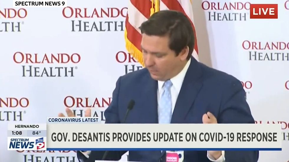 Florida governor Ron DeSantis jokes his state is Gods waiting room as his delayed lockdown is accused of killing more than 1000