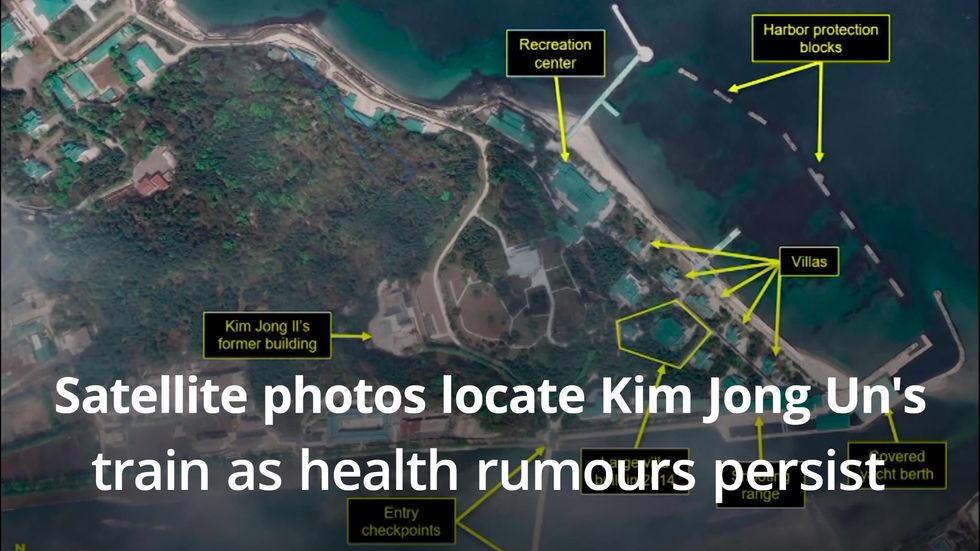 Kim Jong-un: Satellite photos locate North Korea leader’s train as health rumours persist