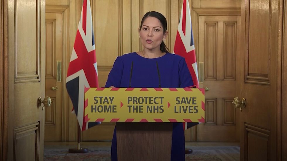 Priti Patel: Fall in overall crime during coronavirus outbreak