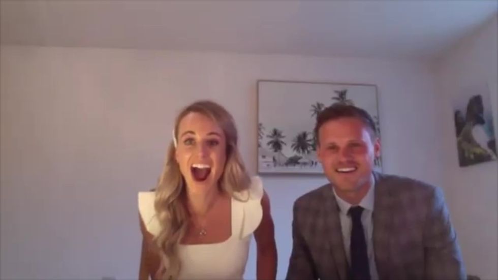 NHS nurse is surprised during Zoom wedding with live performance from Ellie Goulding