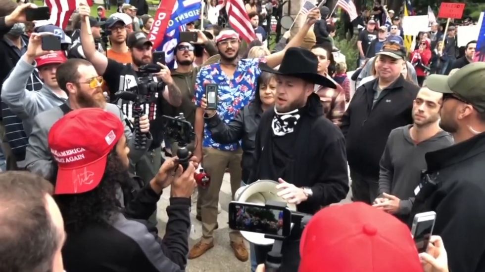 Hundreds of protesters stage demonstration in Texas over easing lockdown restrictions