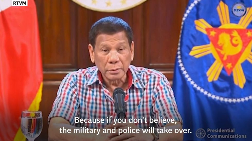 Coronavirus: Philippine president Duterte threatens to impose martial law