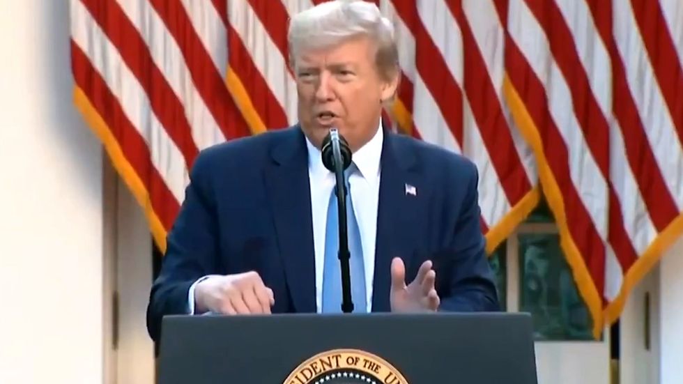 Donald Trump describes United States as a 'developing nation' at White House briefing