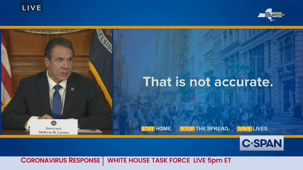 New York governor attacks Donald Trump's claim he has 'total authority' over states