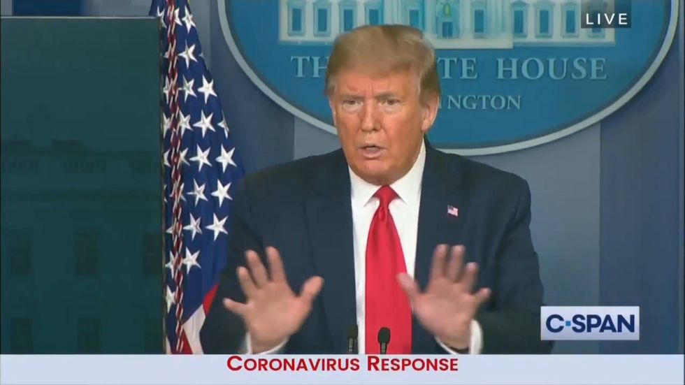 Trump explains why he shared tweet calling for sacking of health expert