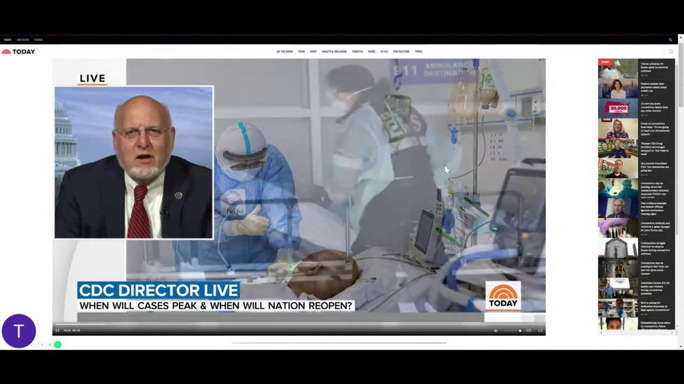 CDC director Dr. Robert Redfield: ‘We are nearing the peak right now’