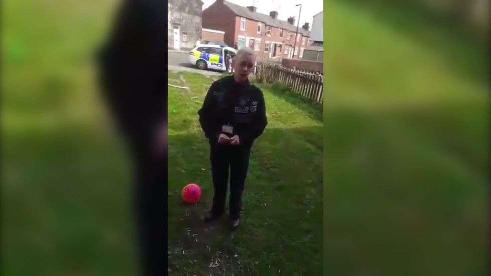Police apologise after reprimanding man for being in his front garden