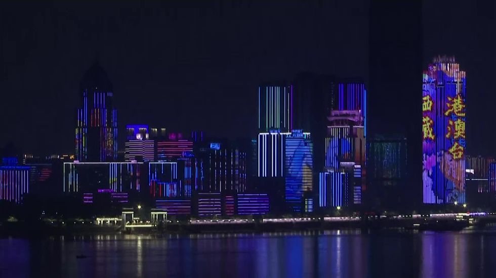 Wuhan celebrates end of lockdown with dazzling light show