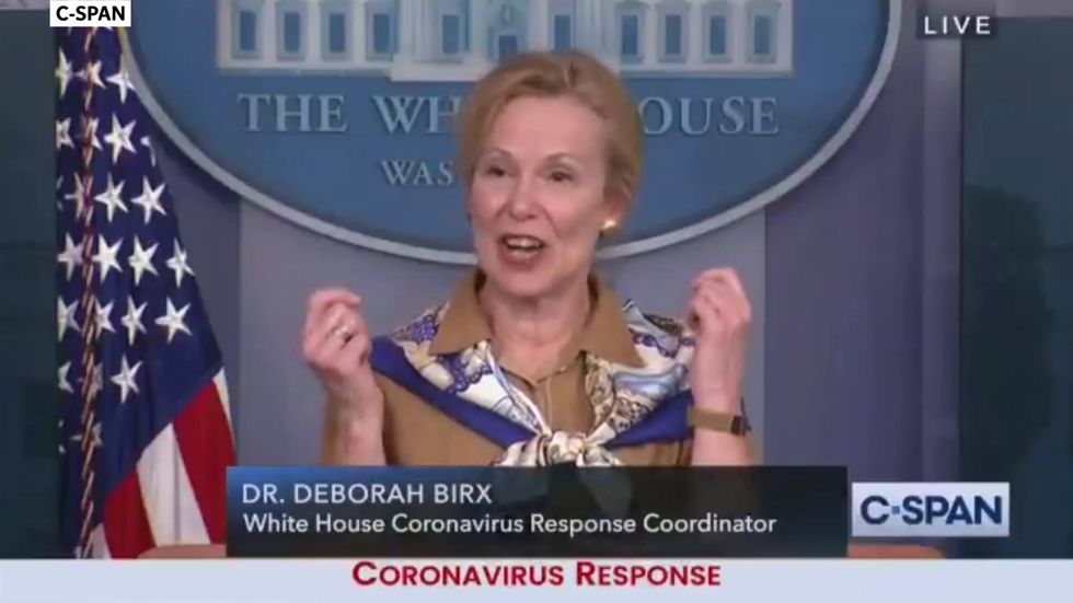 Trump says he's 'happy to hear' that Dr Birx couldn't comfort her ill granddaughter