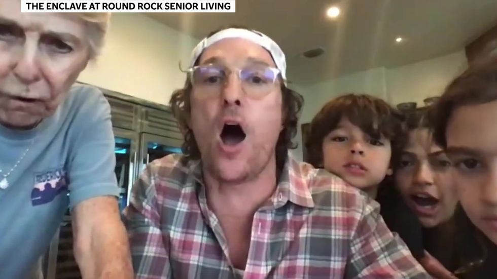 Matthew McConaughey plays Zoom bingo with nursing home