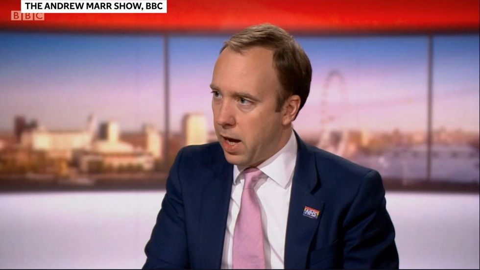 Matt Hancock says now isn't the time to think about a pay rise for nurses