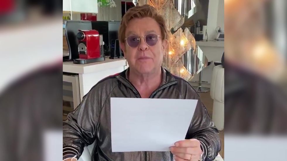 Elton John launches $1 million fund to protect people with HIV during coronavirus