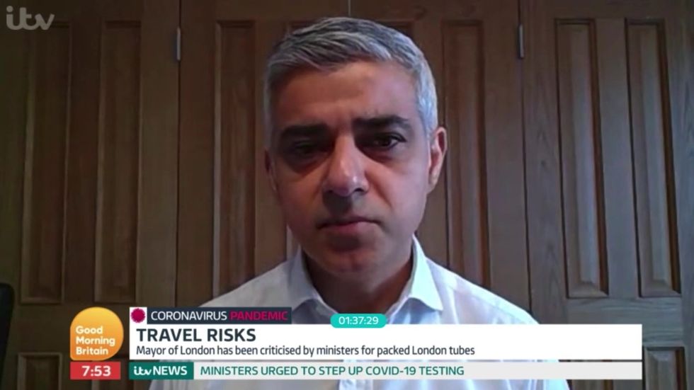 Sadiq Khan says 'too many people are not staying at home' after images emerge of overcrowded London tube station