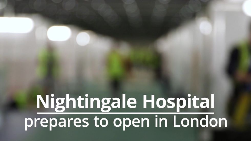 Staff prepare for first Covid-19 patients in London's Nightingale Hospital