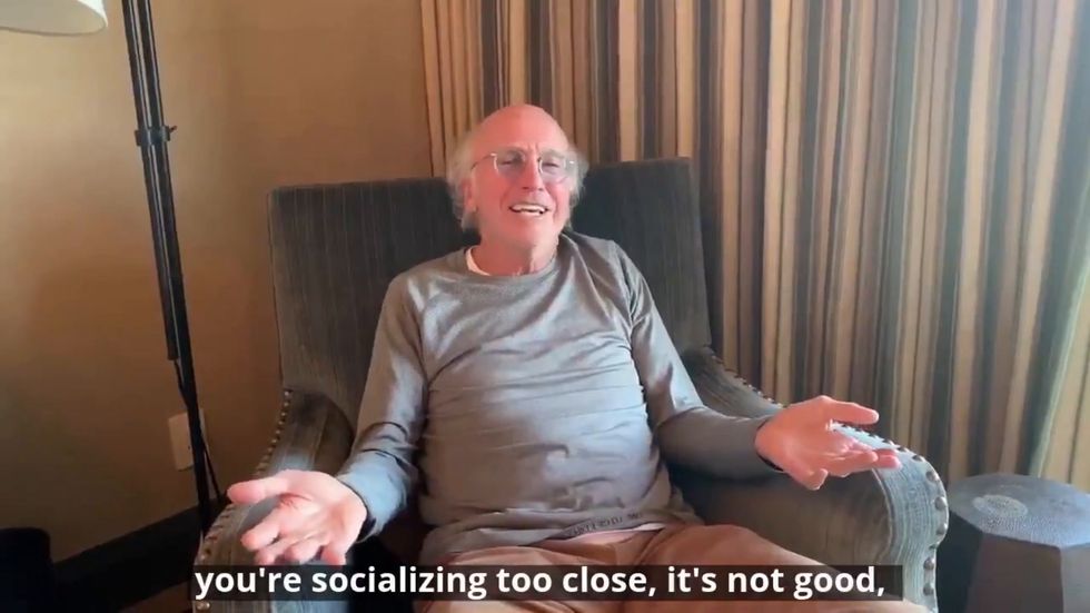 Larry David asks California residents to stay inside amid coronavirus lockdown